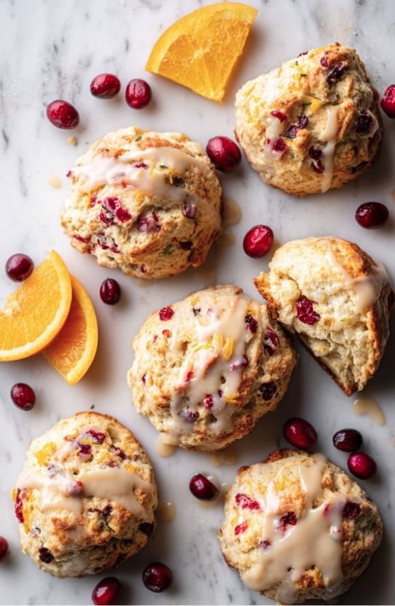 cranberry orange scones