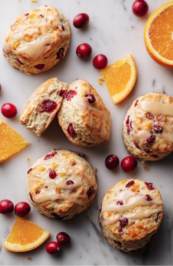 cranberry orange scones