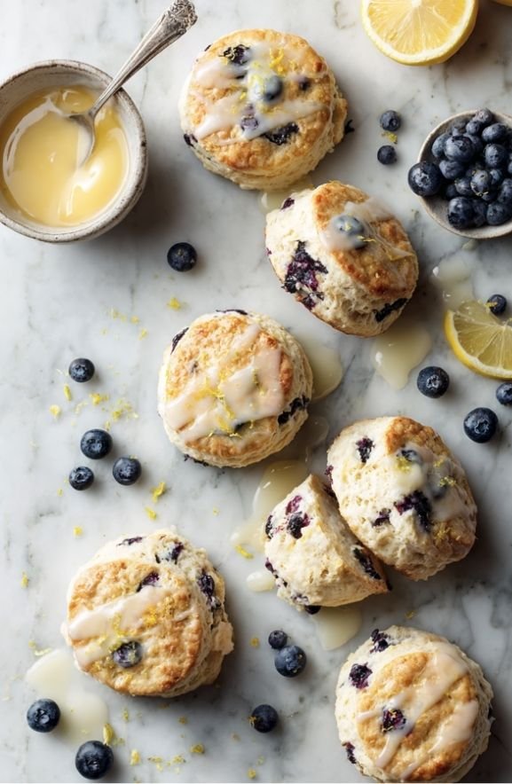 lemon blueberry scones