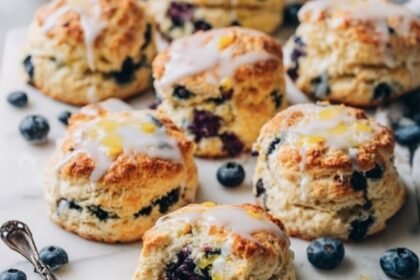 lemon blueberry scones