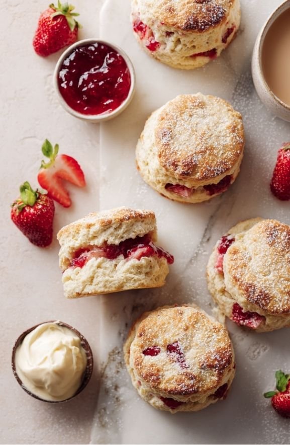Strawberry Scones