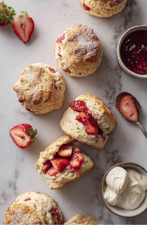 Strawberry Scones