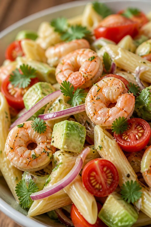creamy shrimp avocado salad