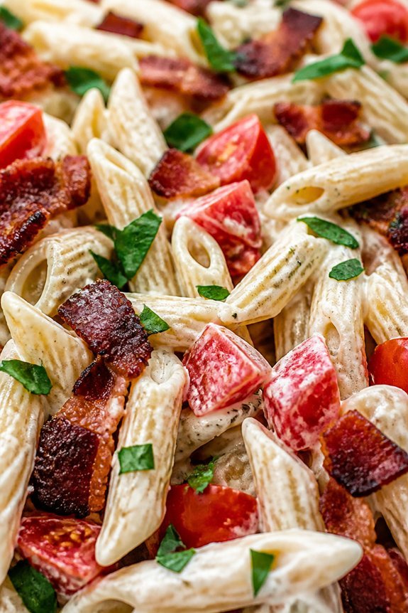 crispy bacon ranch pasta