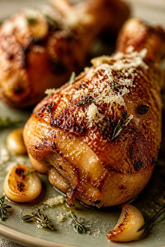 crispy garlic parmesan drumsticks