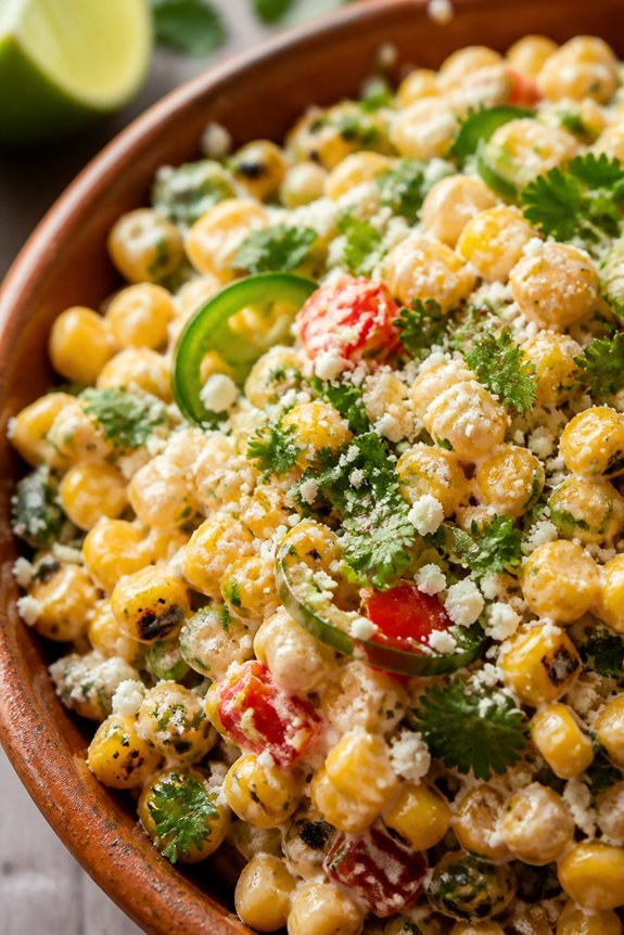 elote inspired corn salad