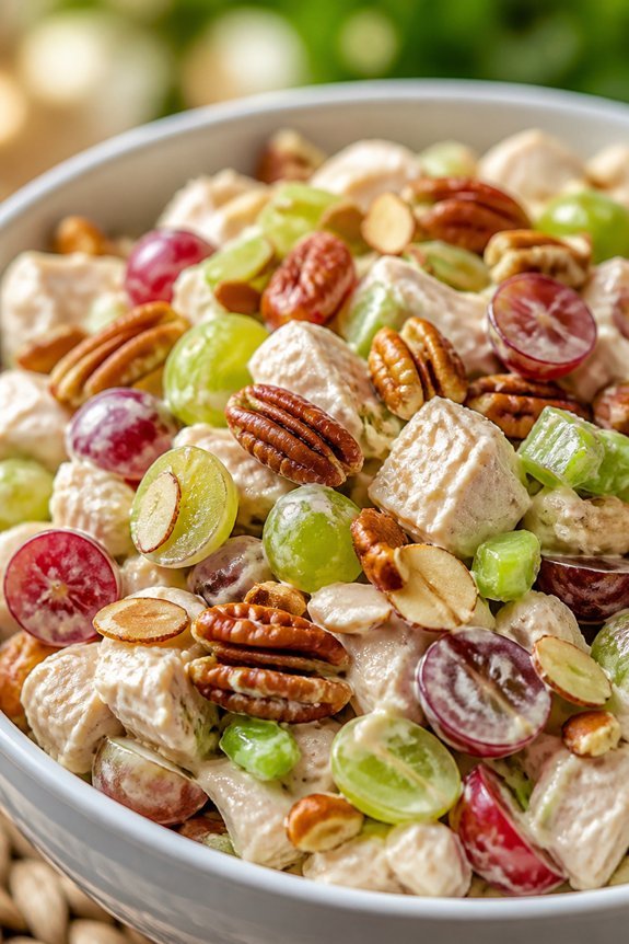 grapes nuts mayo chicken