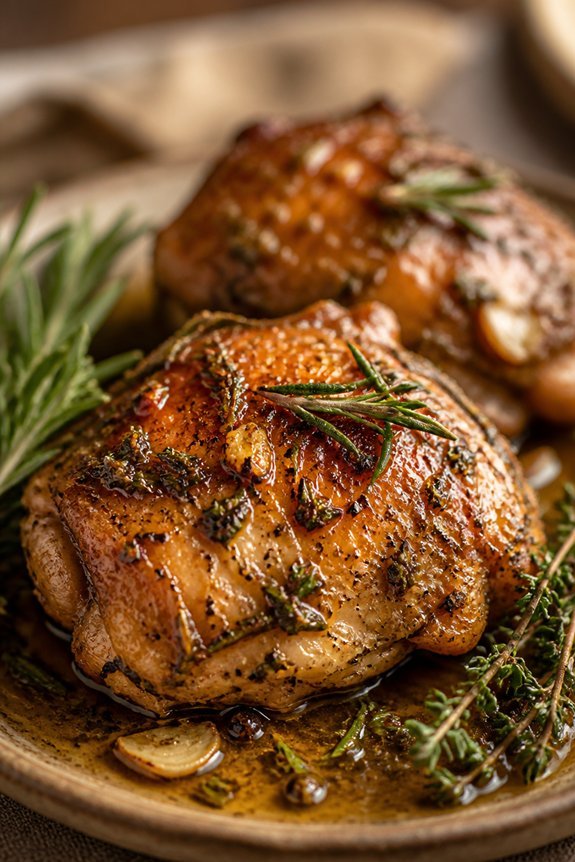 juicy herb marinated chicken thighs