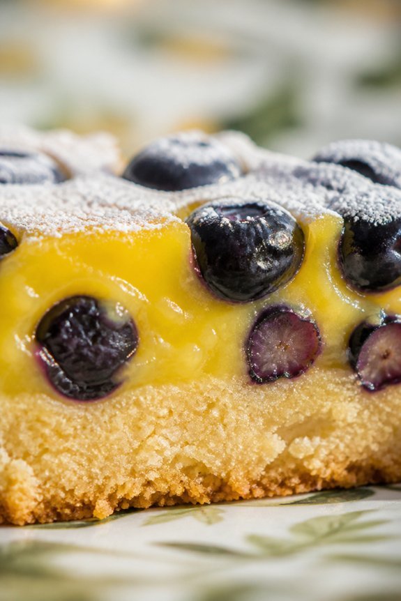 lemon blueberry shortbread bars