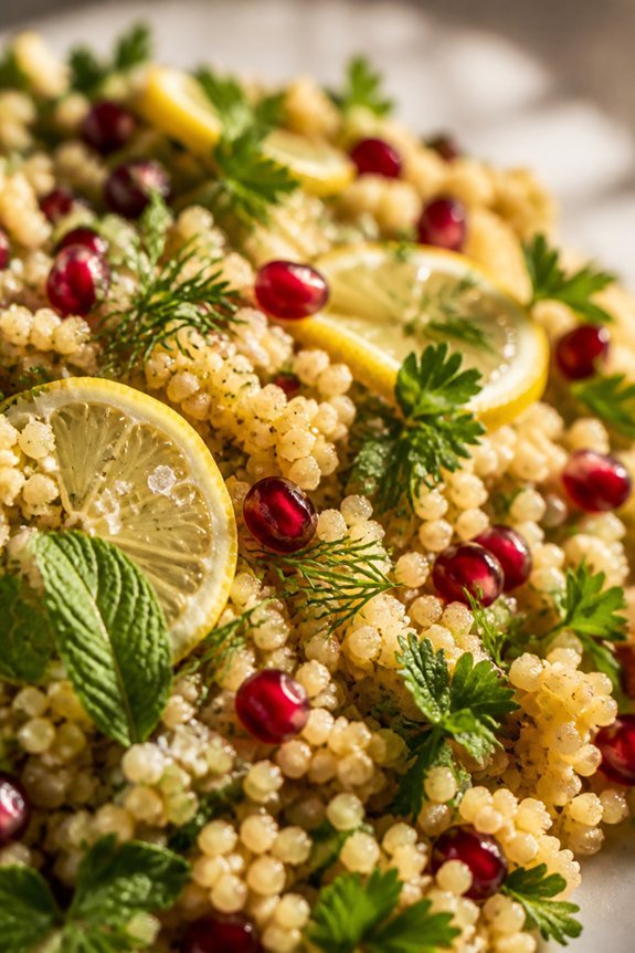 lemon herb couscous salad