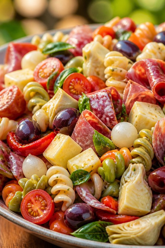 mediterranean antipasto pasta salad