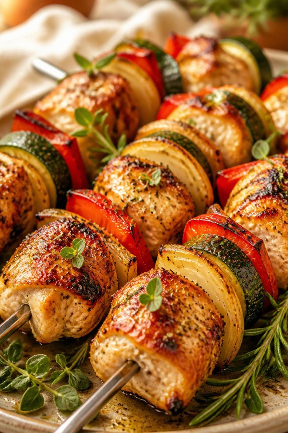 mediterranean chicken skewers recipe