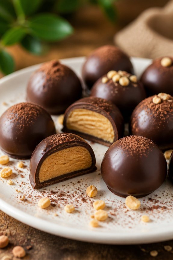 no bake chocolate peanut butter bites
