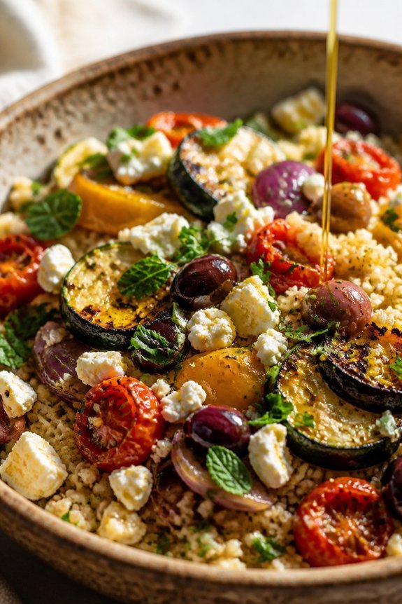 quick roasted vegetable couscous