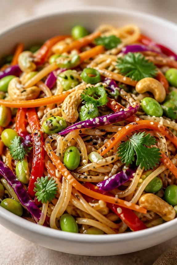 savory sesame noodle salad
