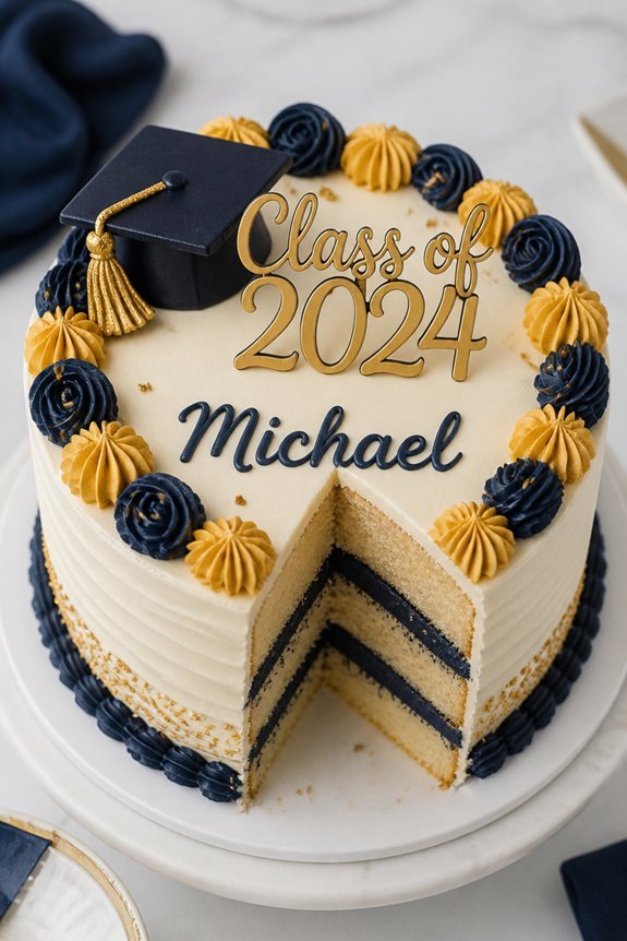 buttercream cake with topper