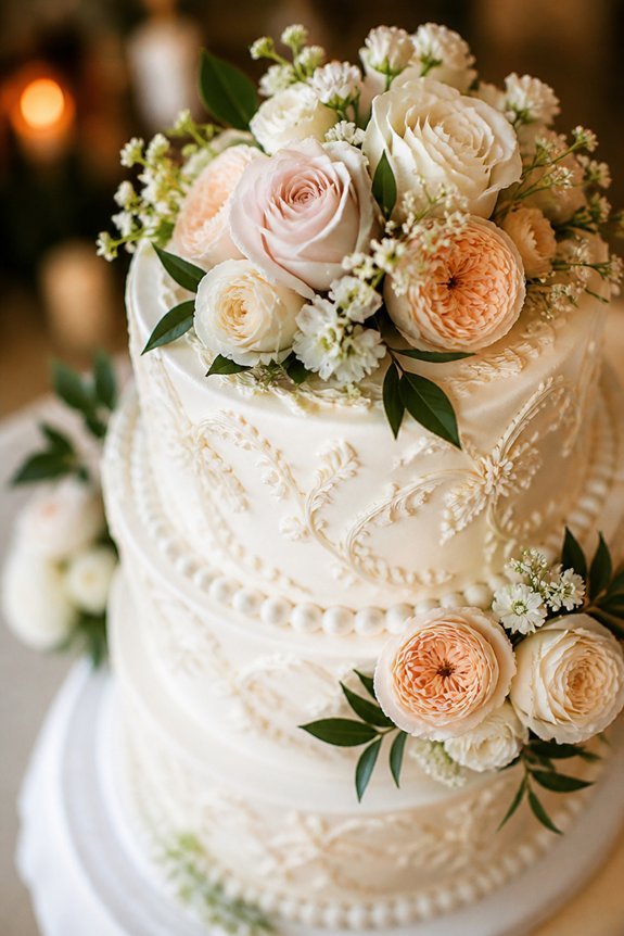 coordinated cake wedding aesthetic