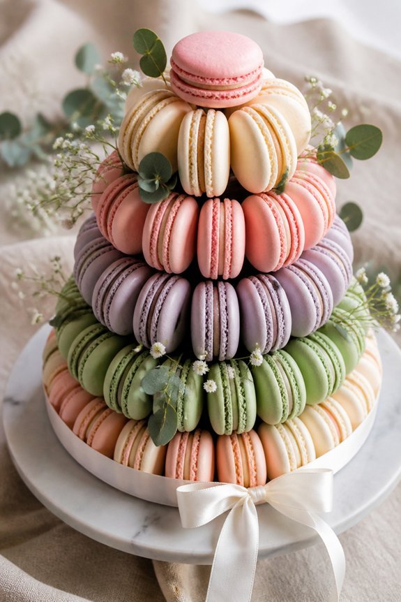 elevated sweet pastry display