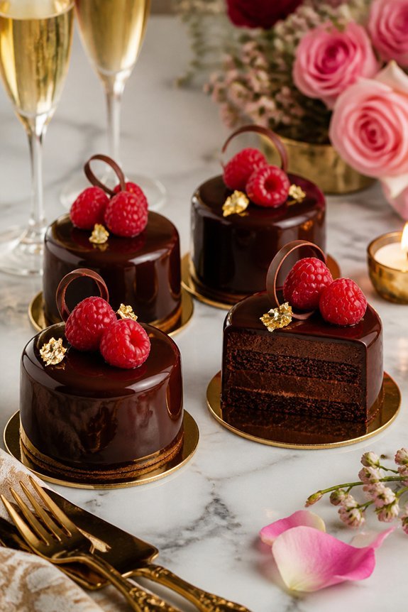 indulgent chocolate ganache cakes