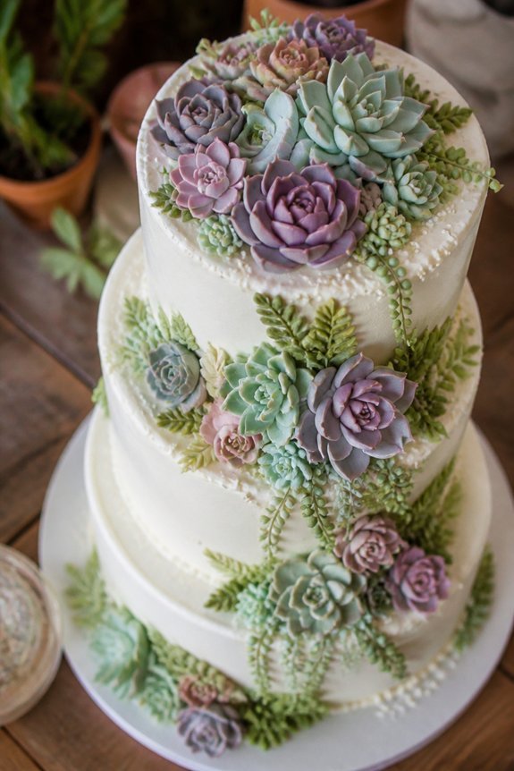 low maintenance succulent cake