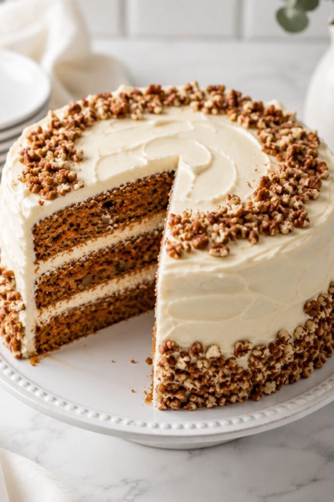 carrot cka ewith cream cheese frosting