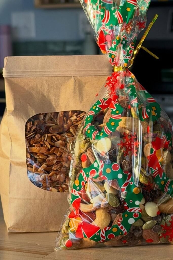 Christmas Trail Mix Gift Bags