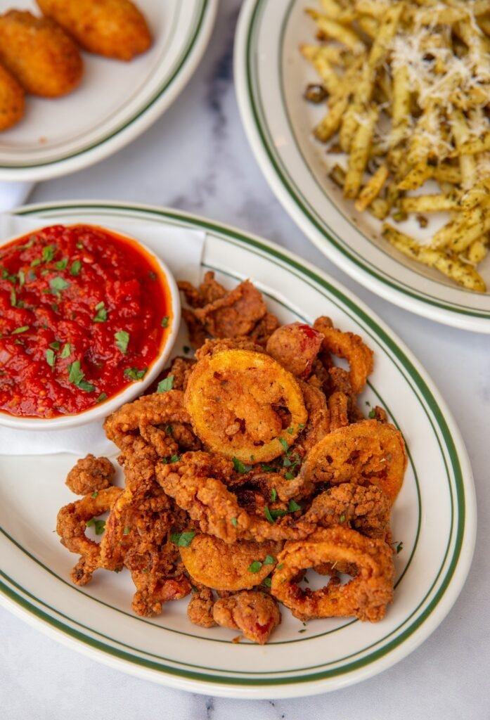 Crispy Calamari With Warm Marinara