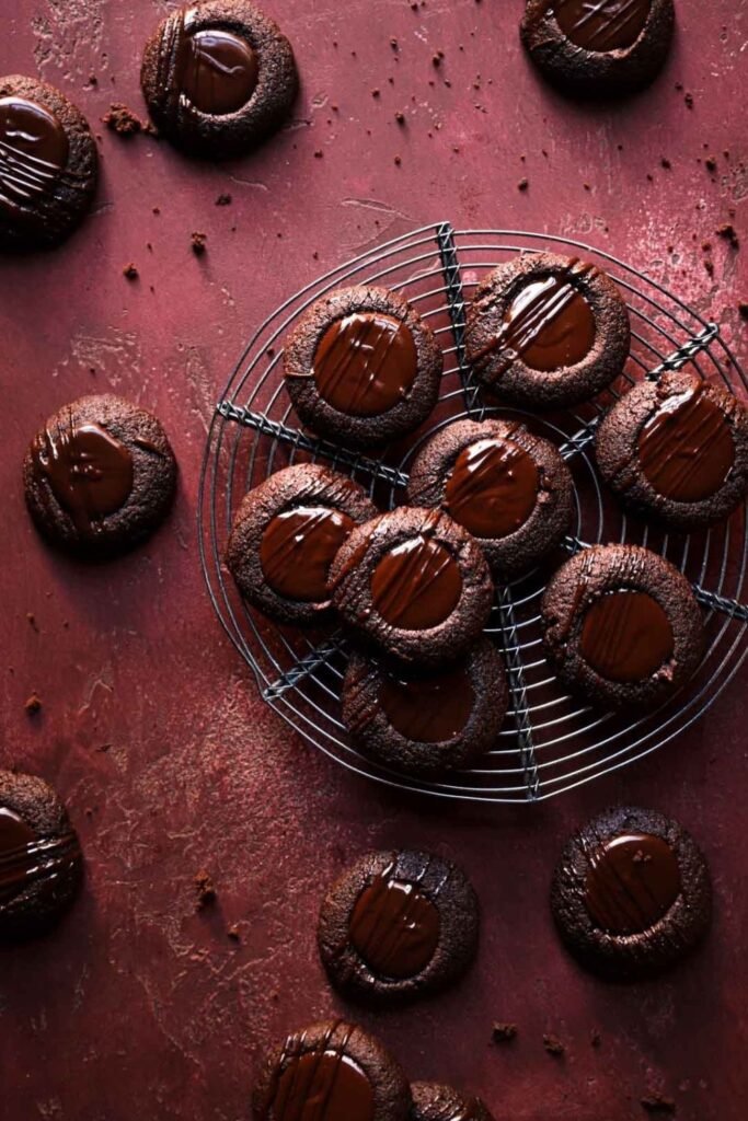 Dark Chocolate Ganache Thumbprints