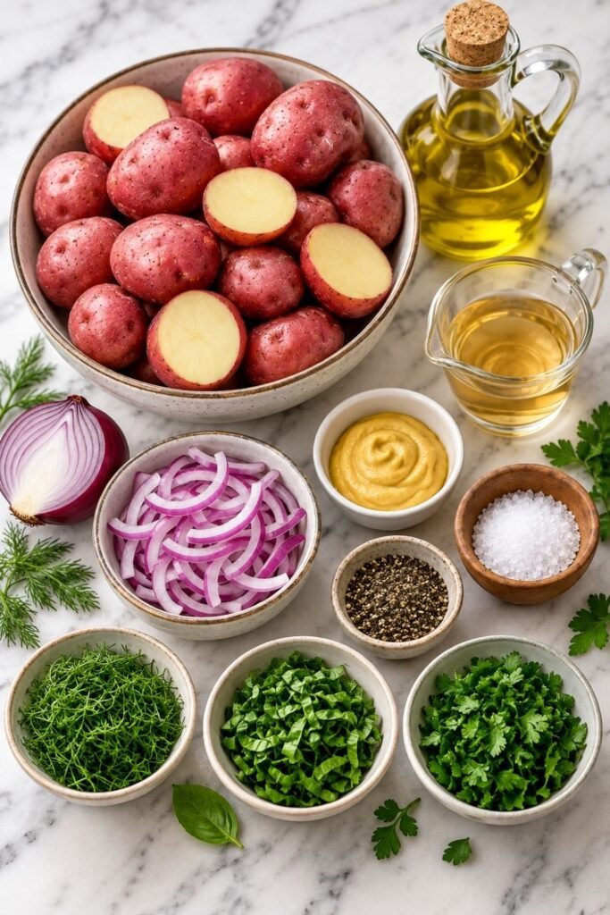 No Mayo Potato Salad ingredients ingredients