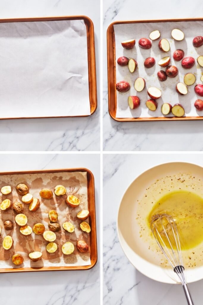 How the Roasted Potato Salad Comes Together