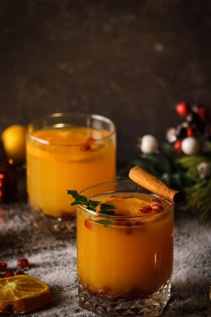 Spiced Orange Bourbon Christmas Punch