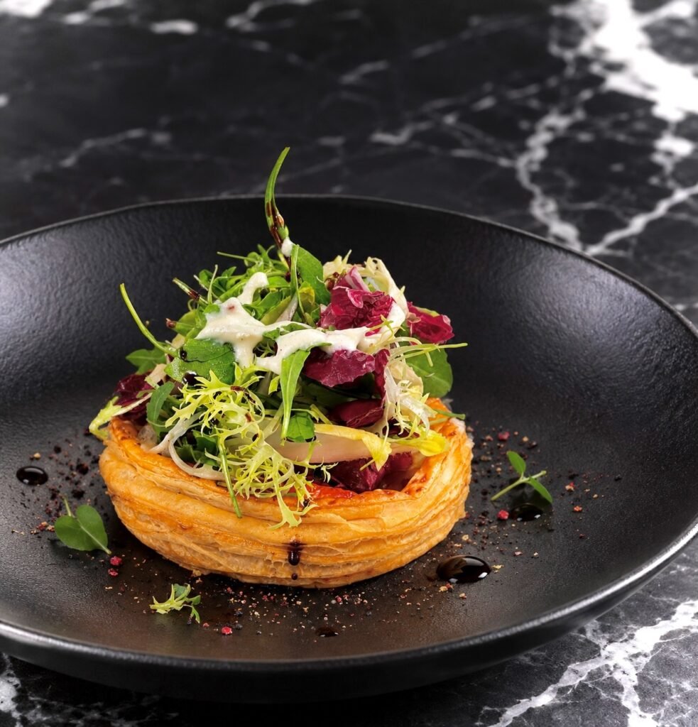 Winter Greens Puff Pastry Tartlets