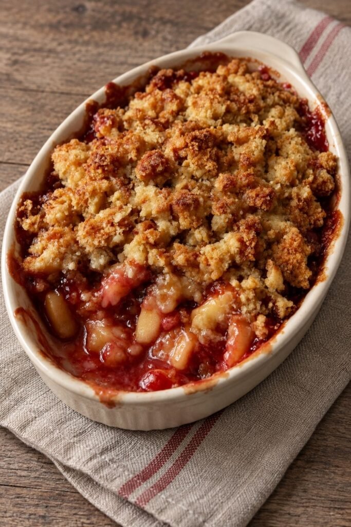 mary berry apple and rhubarb crumble